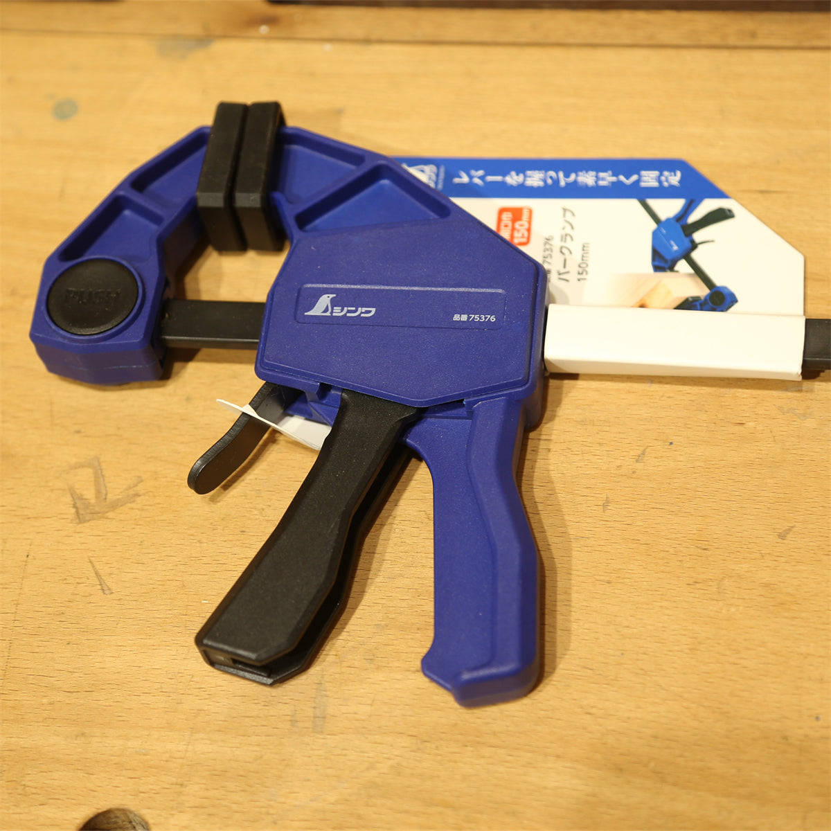 SHINWA Quick Release F Clamp 150mm Woodworking Bar Clamp Heavy Duty Fixing Clip Hand Vise Installation Tool for Board Splicing & DIY