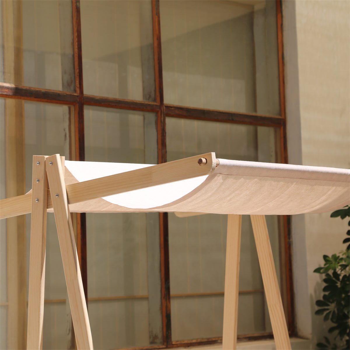Portable Solid Wood Camping Shelf - Foldable Outdoor Storage Rack & Market Display Stand for Picnic and Vendor Use