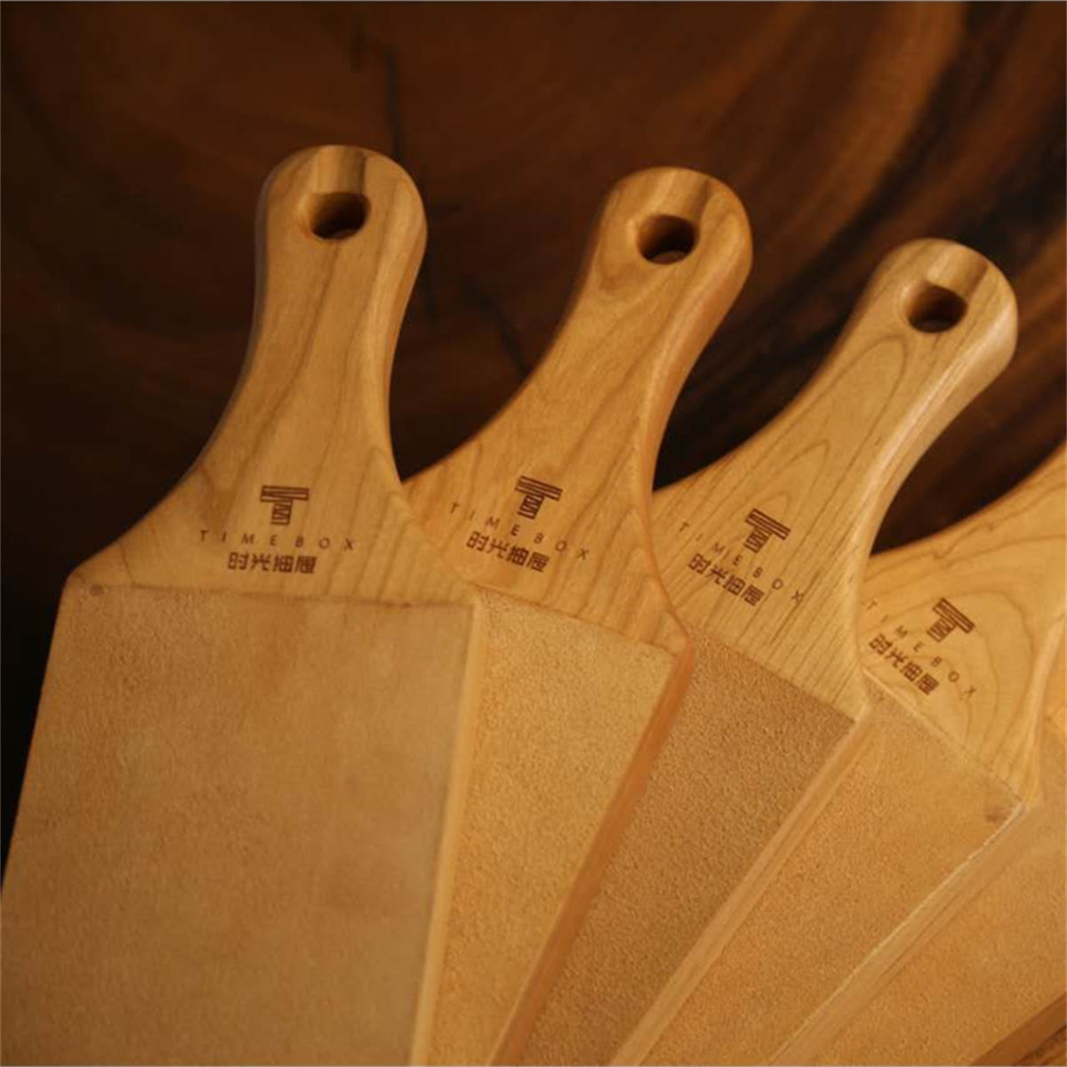 Wood Carving Leather Strop with Polishing Compound - Sharpener Strop Block for Chisels and Plane Blades