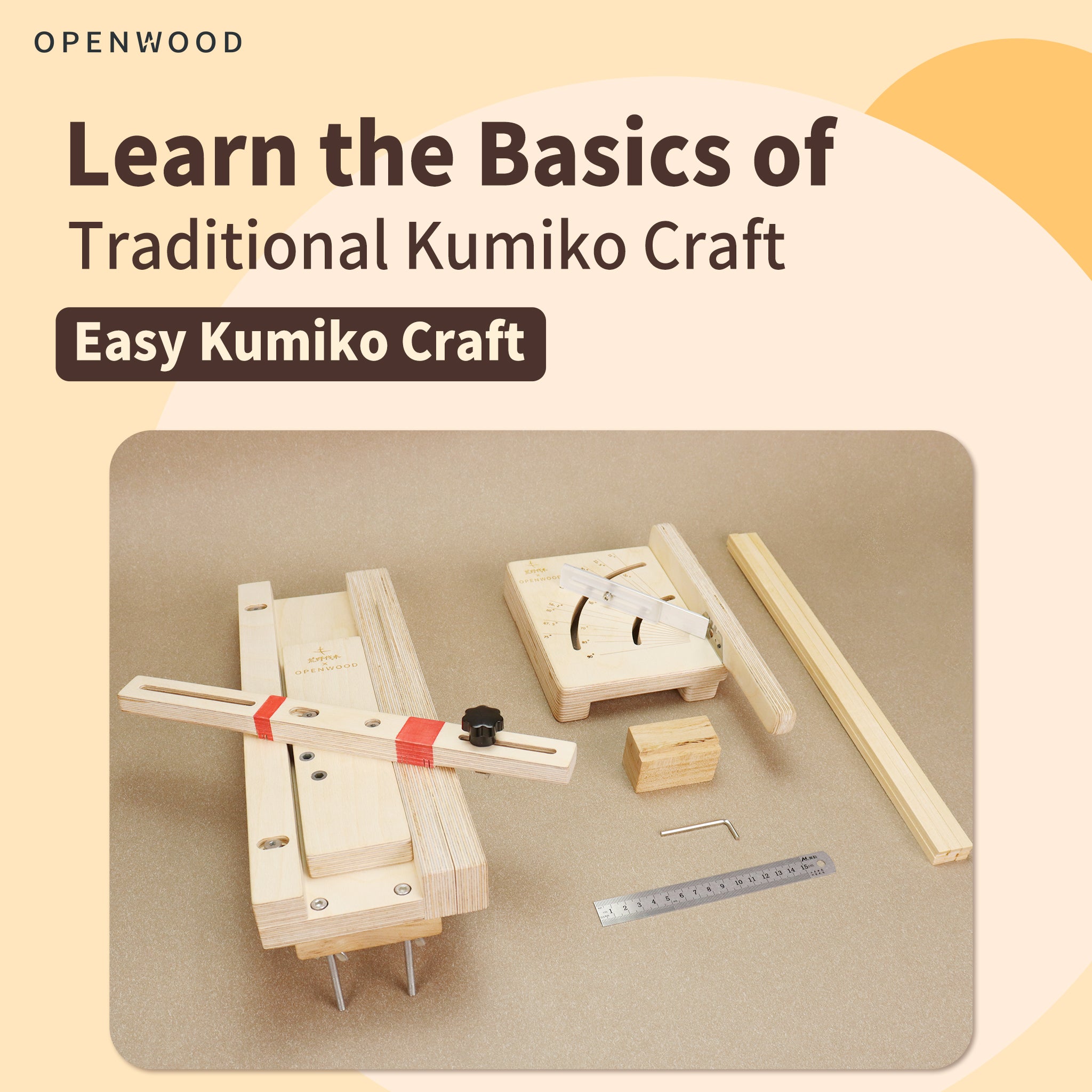 Kumiko Woodworking Tool Kit | Beginner DIY Set for Traditional Wood Lattice Craft & Education