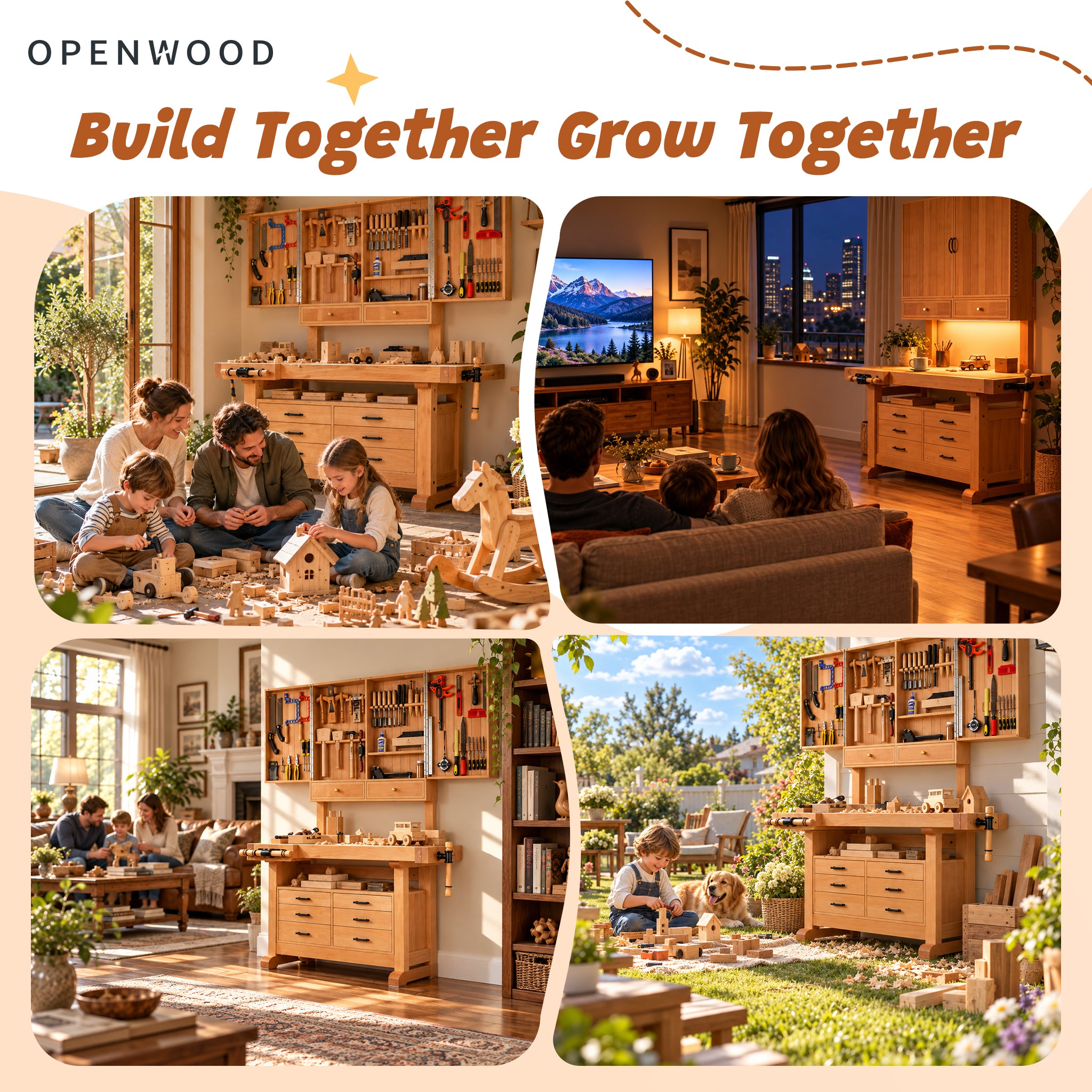 Family Woodworking Workbench – Create, Learn & Build Together