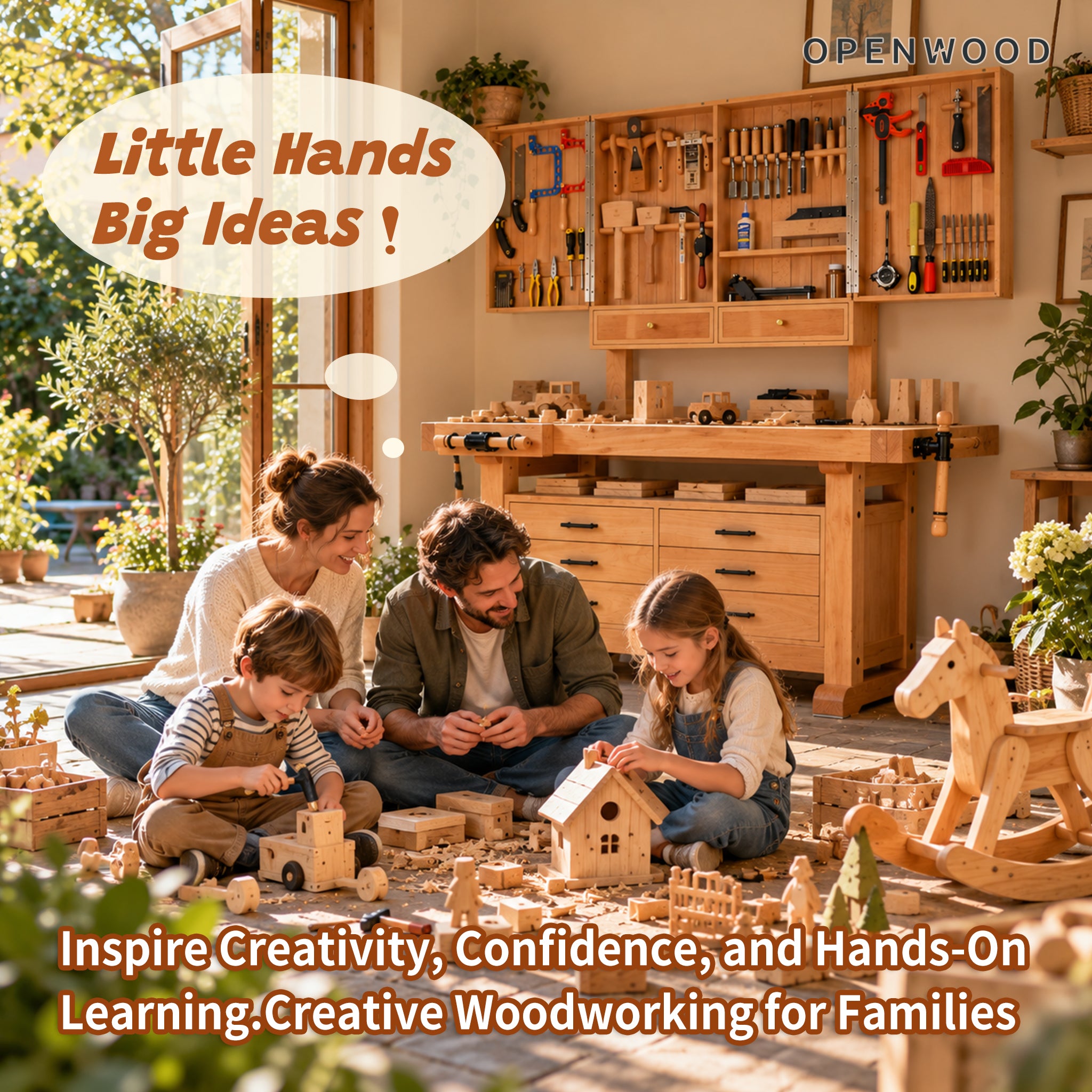 Family Woodworking Workbench – Create, Learn & Build Together