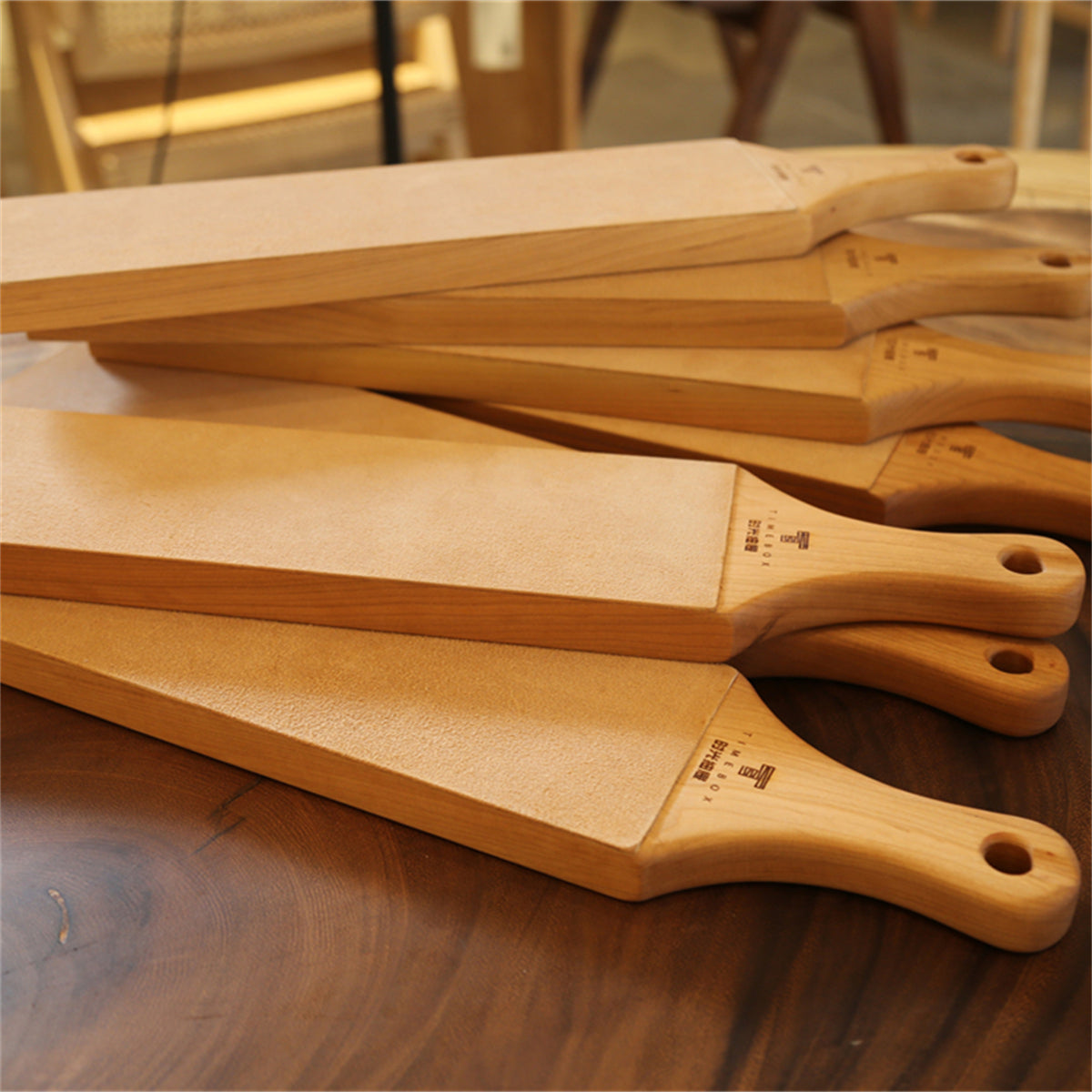 Wood Carving Leather Strop with Polishing Compound - Sharpener Strop Block for Chisels and Plane Blades