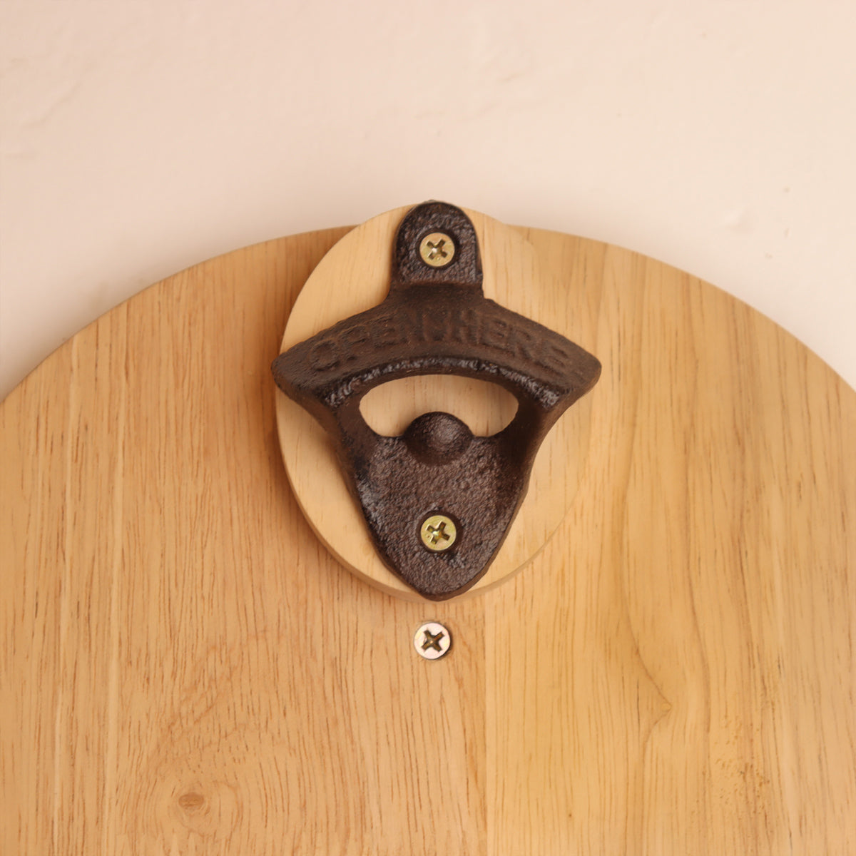 Wall Mounted Oak Wood Bottle Opener - Creative Candy Machine Design Bottle Opener for Kitchen, Bar & Restaurant