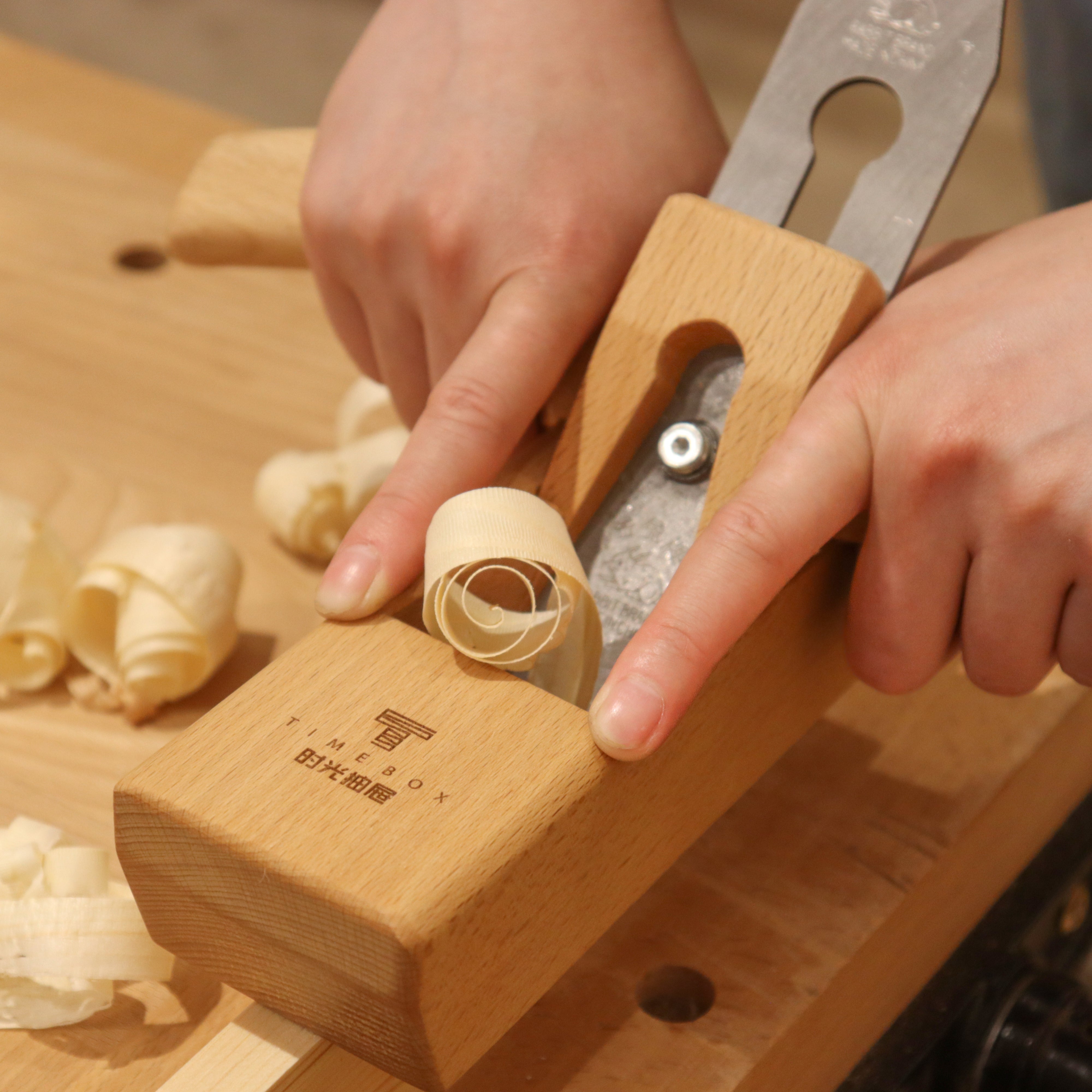 Handmade Chinese Horn Planes - European Beech Wood Push Planes (Smoothing, Block, and Jointer) for Traditional Woodworking