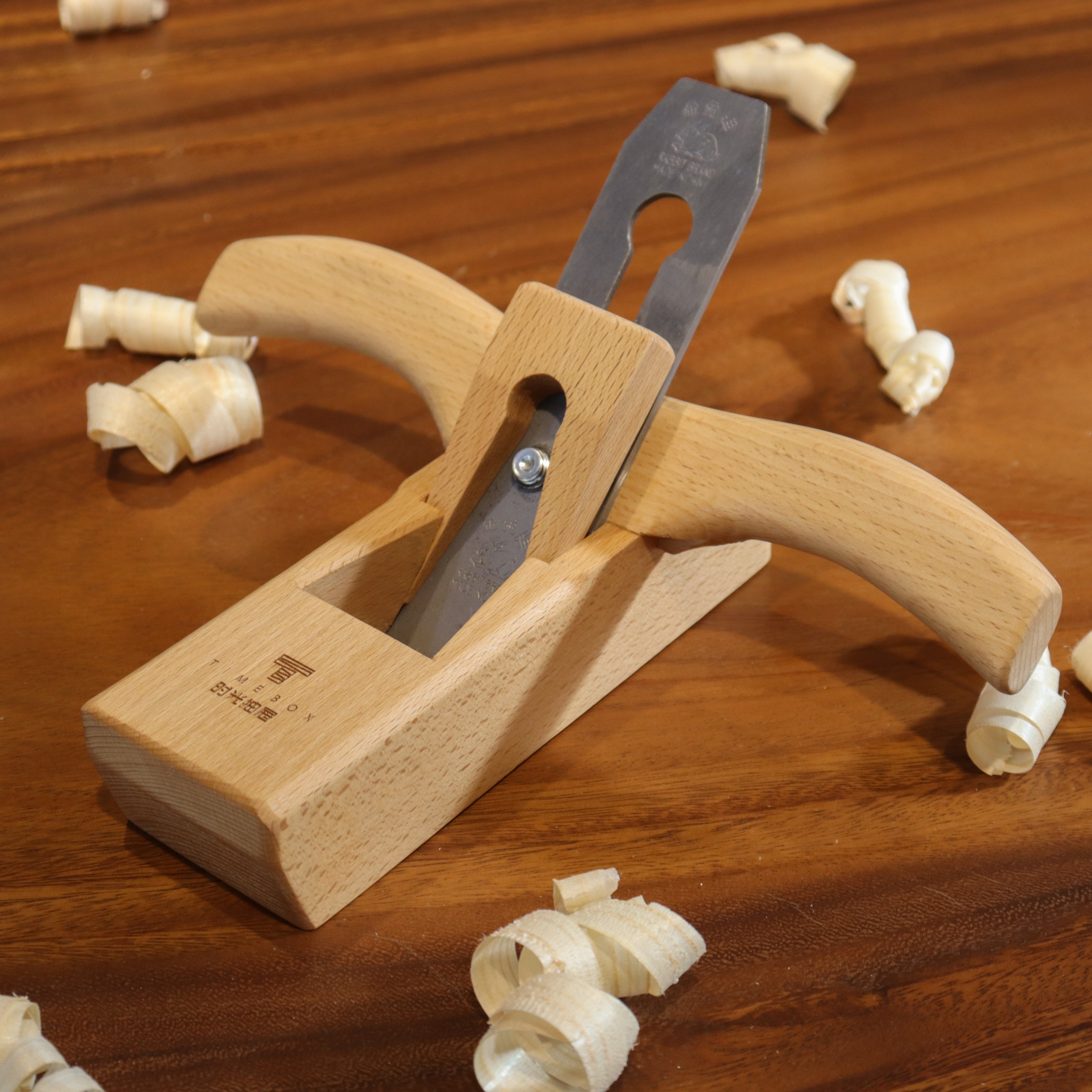 Handmade Chinese Horn Planes - European Beech Wood Push Planes (Smoothing, Block, and Jointer) for Traditional Woodworking