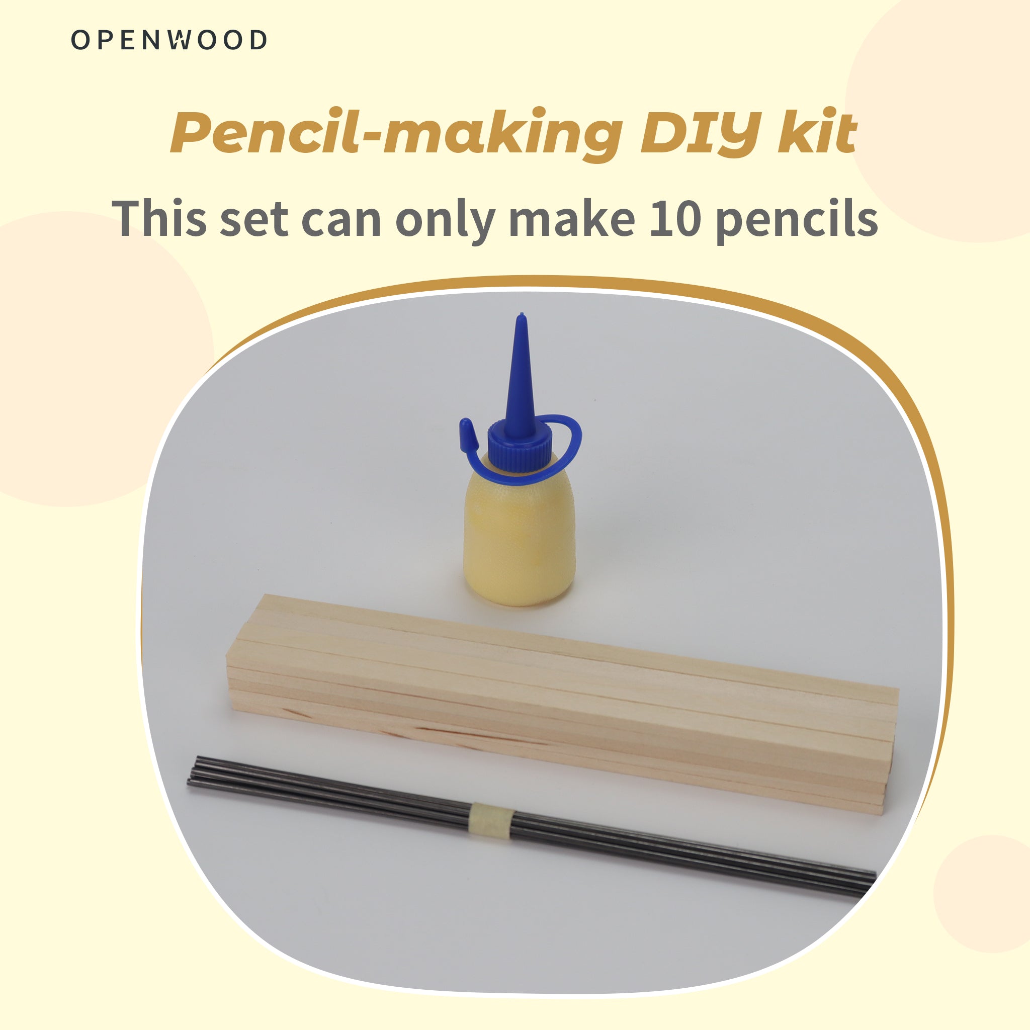 Kids DIY Wooden Pencil Making Kit｜Beginner Woodworking Tools for Hands-On Learning
