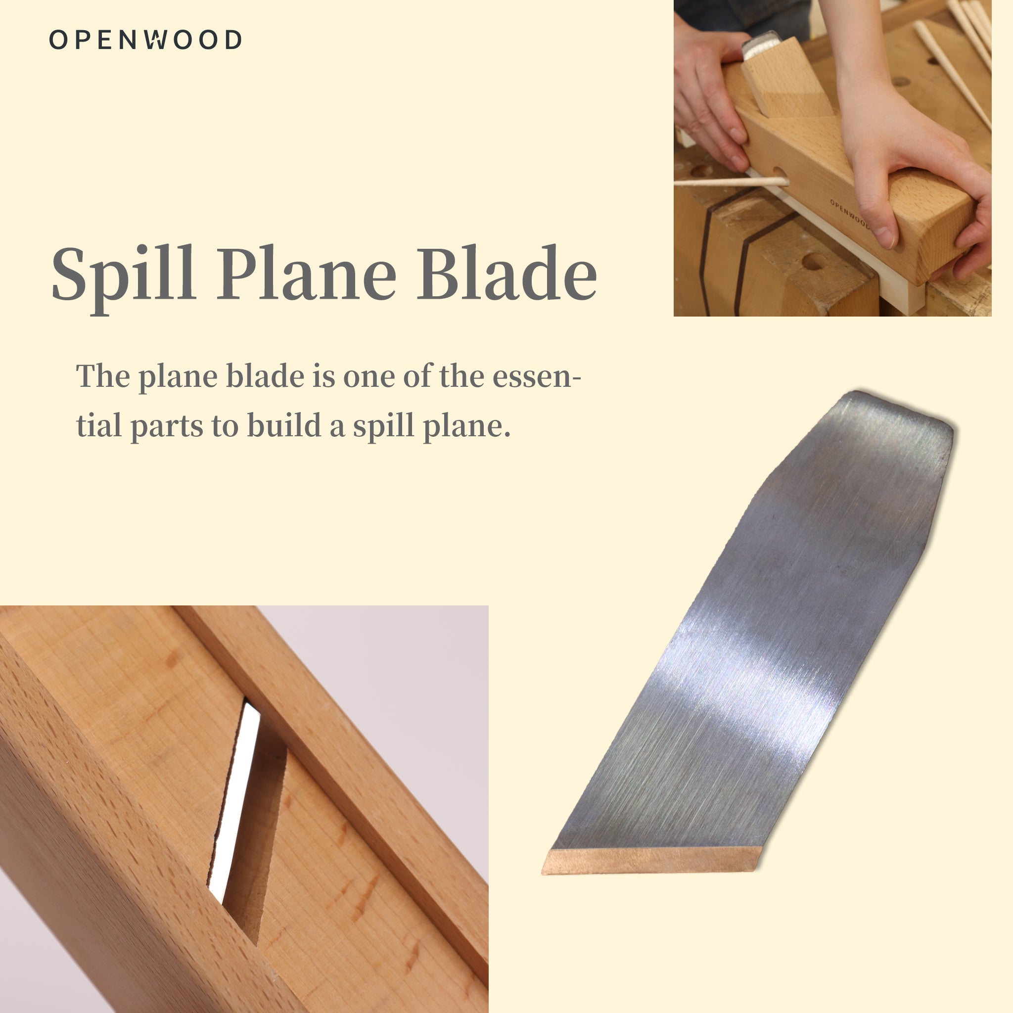 Spill Plane for Tinder Shavings | Spill Plane Blade & Spill Plane plan