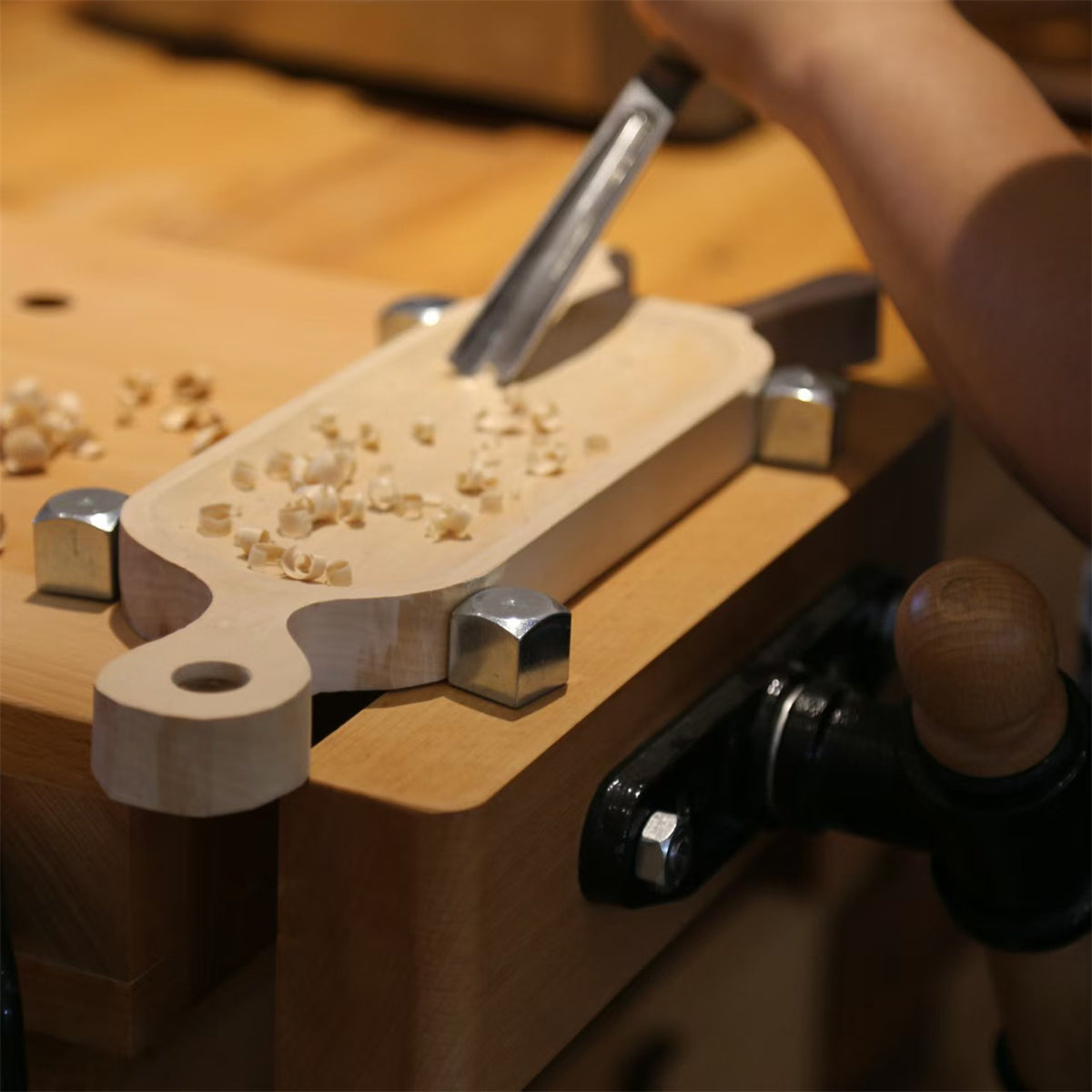 Mini Woodworking Workbench - Small Home DIY Work Table with Versatile Vise & Kids Miniature Woodworking Desk