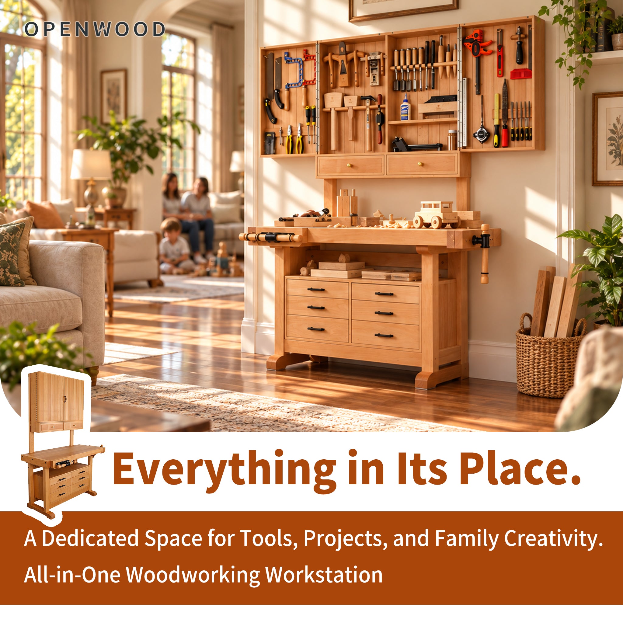 Family Woodworking Workbench – Create, Learn & Build Together