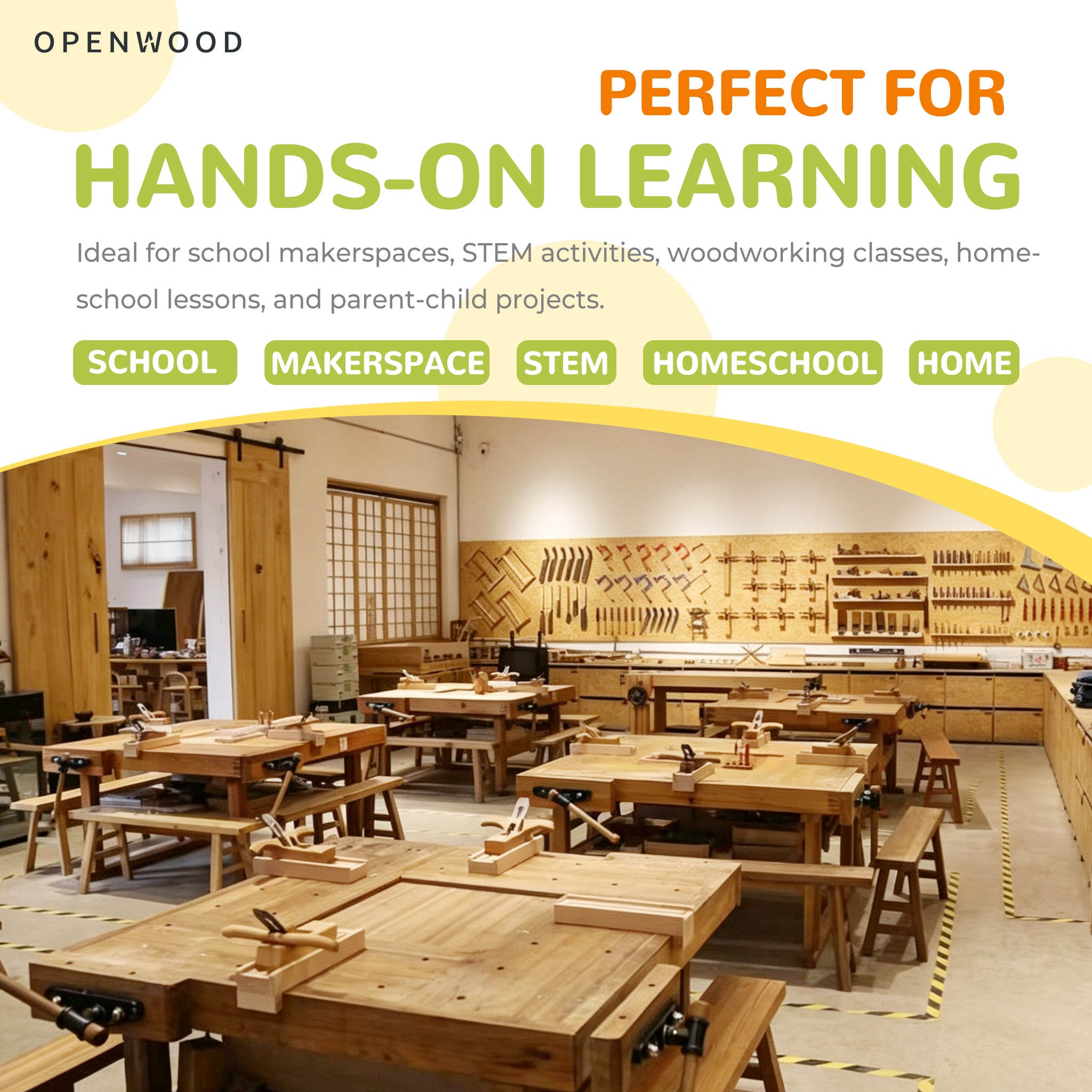 Kids DIY Wooden Pencil Making Kit｜Beginner Woodworking Tools for Hands-On Learning
