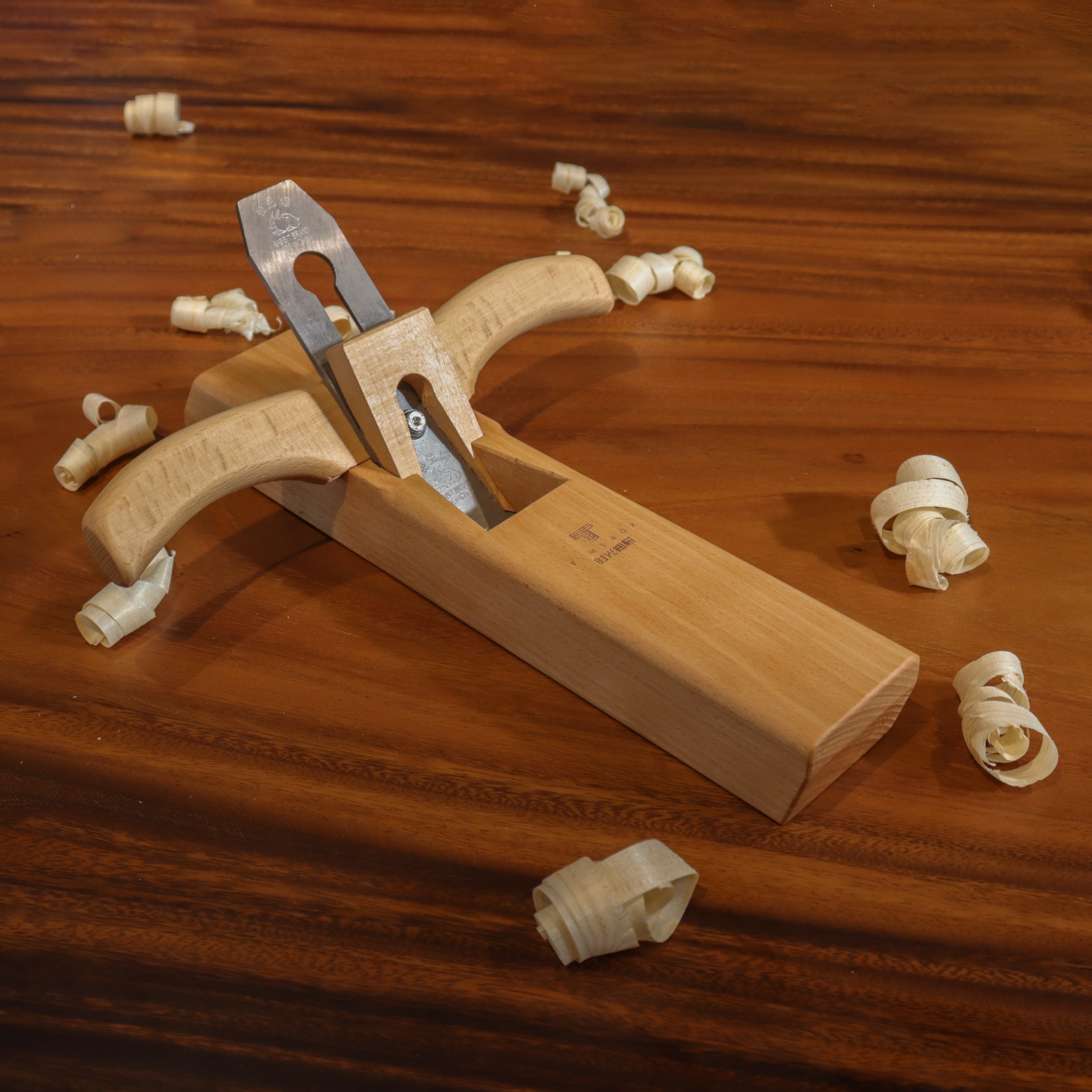 Handmade Chinese Horn Planes - European Beech Wood Push Planes (Smoothing, Block, and Jointer) for Traditional Woodworking